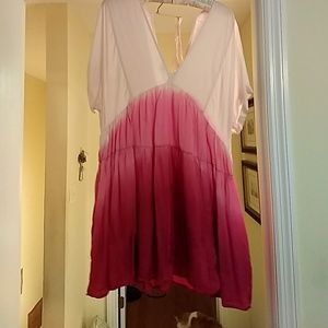 Free People pink ombre tunic